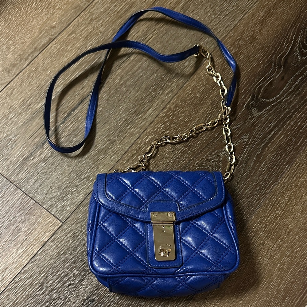 Banana Republic Blue Quilted Crossbody Bag